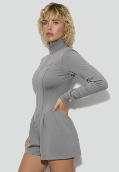 Комбинезон спортивный из футера на молнии